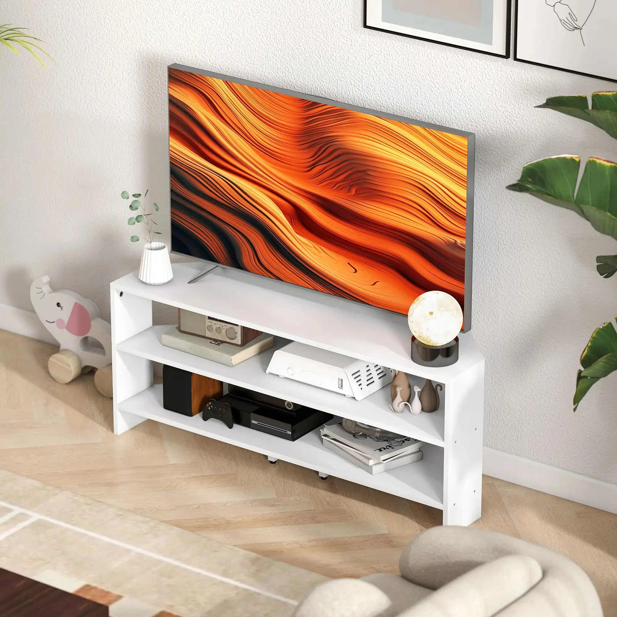 Тумба РТВ Homcom 83B-420V80WT (White) - 6