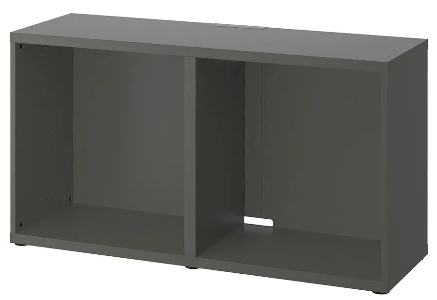 Тумба РТВ Ikea Besta 120x40x64 (Темно-серый) - 2
