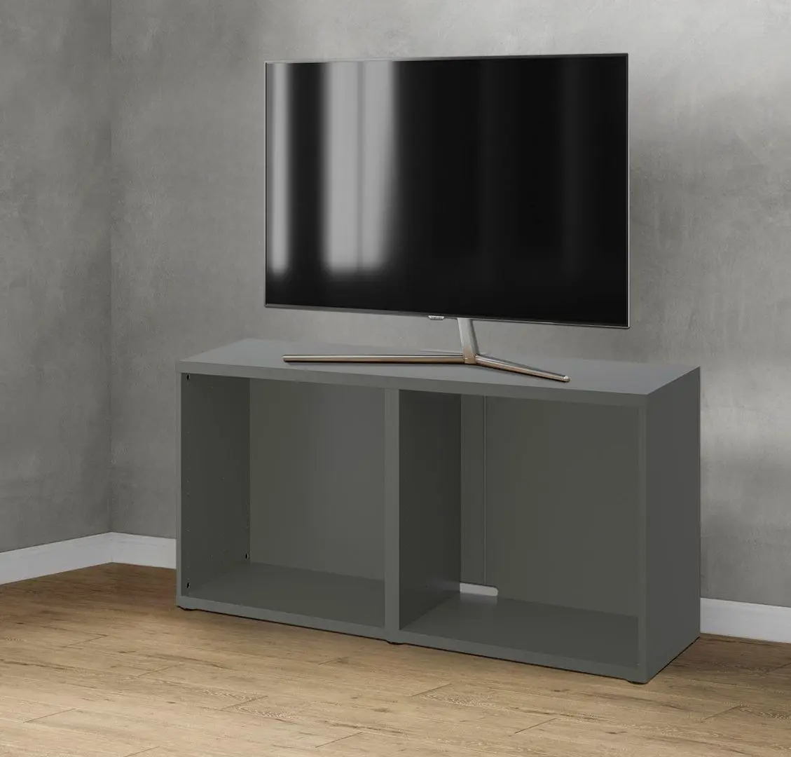 Тумба РТВ Ikea Besta 120x40x64 (Темно-серый)
