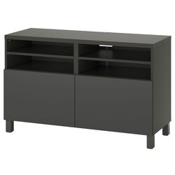 Tumba pentru TV Ikea Besta 120x42x74 (Gri Inchis/Lappviken/Stubbarp Gri Inchis) Thumb
