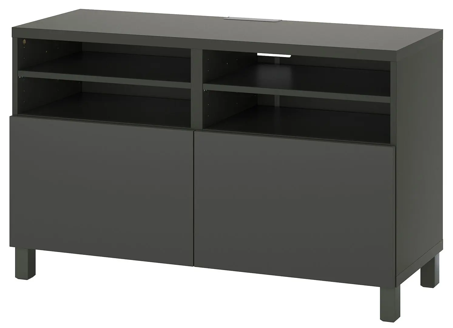 Tumba pentru TV Ikea Besta 120x42x74 (Gri Inchis/Lappviken/Stubbarp Gri Inchis)
