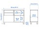 Тумба РТВ Ikea Besta 120x42x74 (Темно-серый/Лаппвикен/Стуббарп Темно-серый)