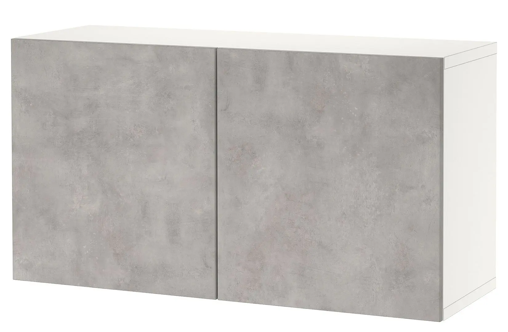 Tumba pentru TV Ikea Besta usi 120x42x64 (Alb Kallviken/Gri Aspect Beton)