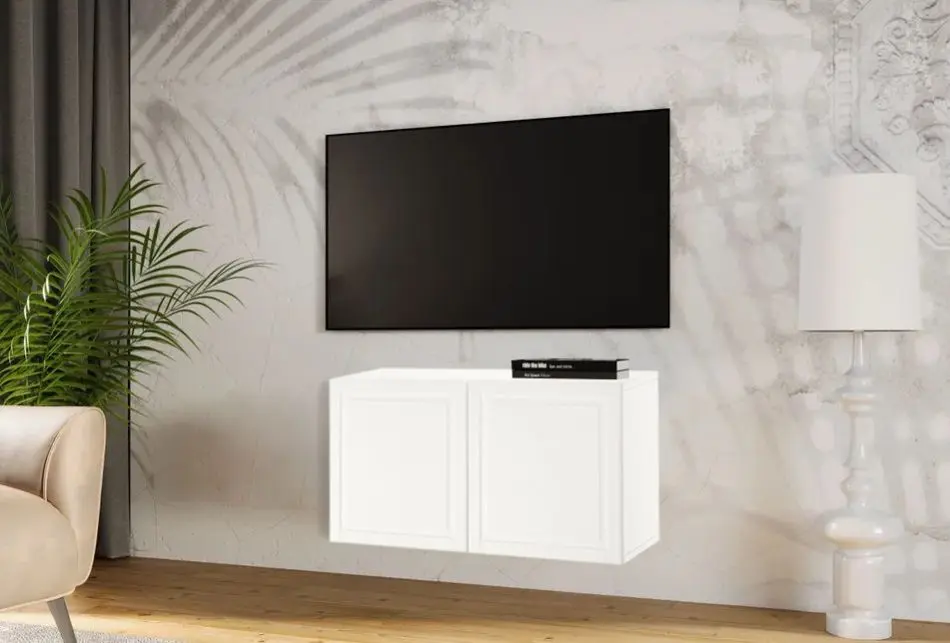 Tumba pentru TV Ikea Besta usi 120x42x64 (Alb/Smeviken Alb)