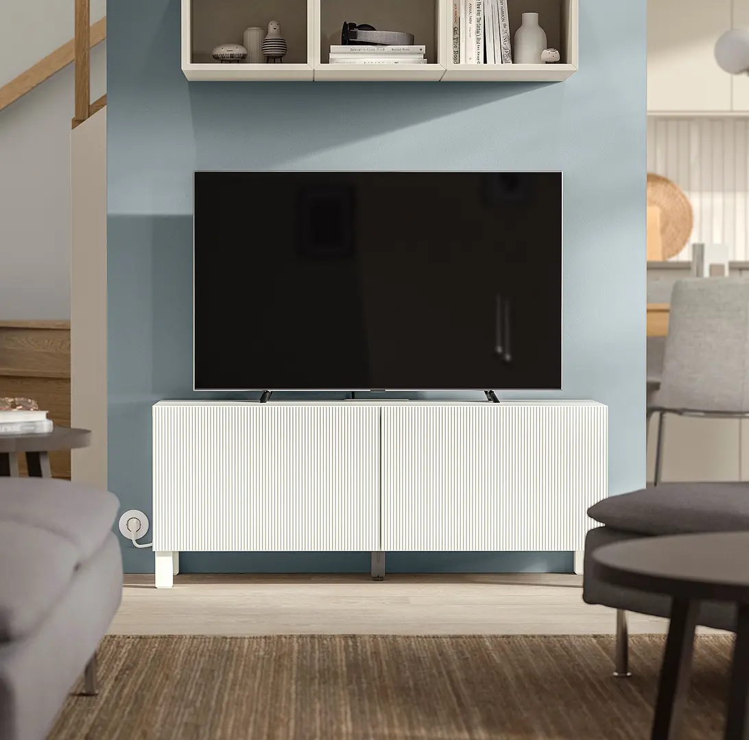 Tumba pentru TV Ikea Besta/Forvaltare 120x42x48 (Alb)