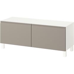 Tumba TV Ikea Besta/Hammarsmed/Stubbarp 120x42x48 (Alb/Bej) Thumb