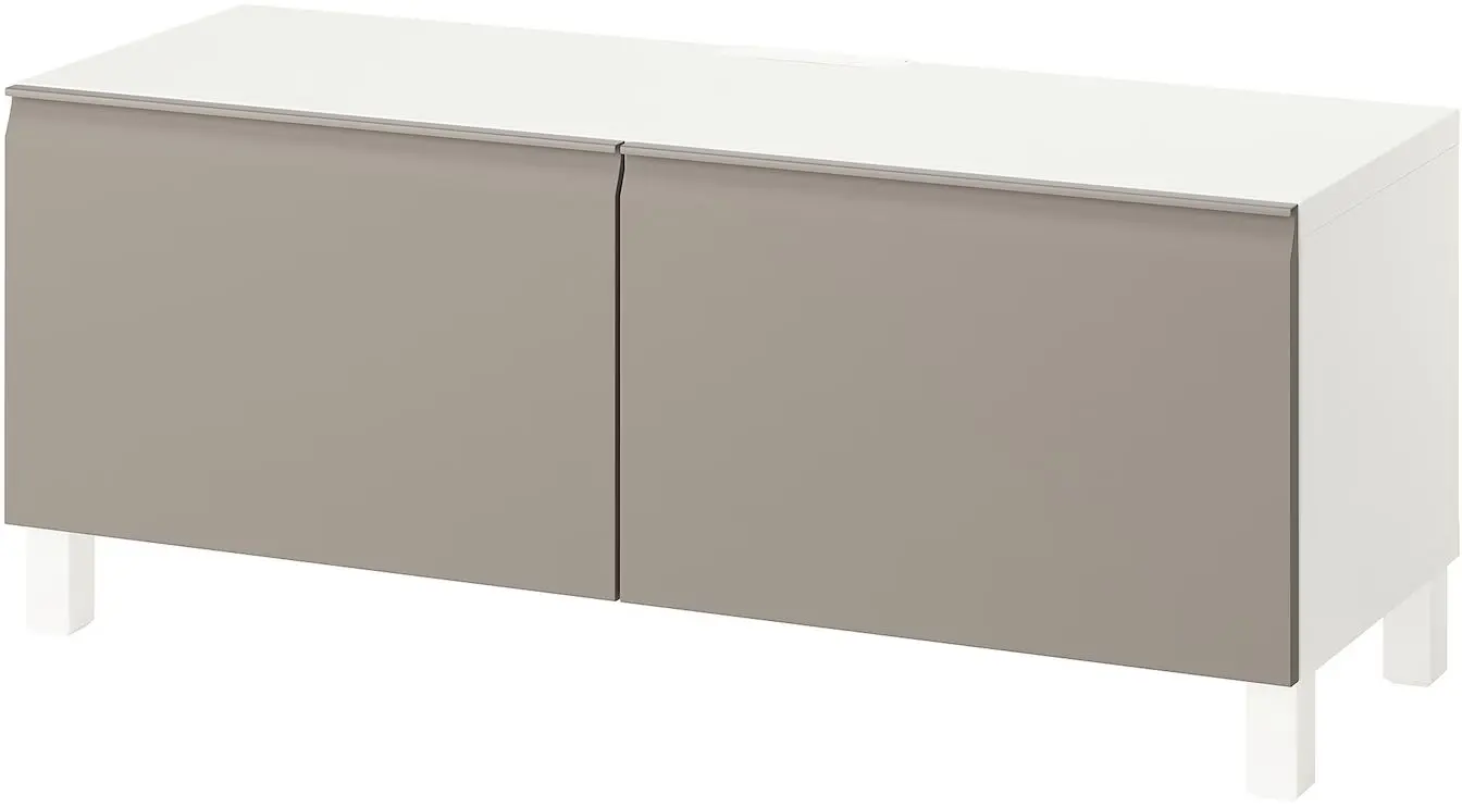 Tumba TV Ikea Besta/Hammarsmed/Stubbarp 120x42x48 (Alb/Bej) - 2