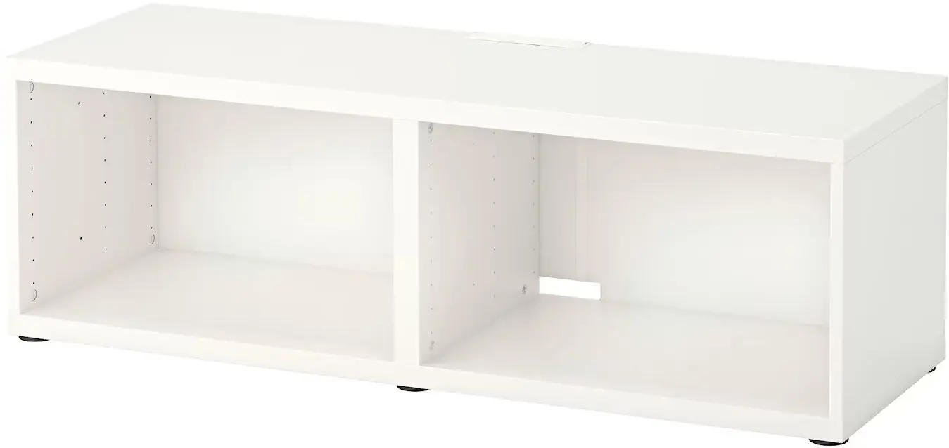 Tumba TV Ikea Besta/Hammarsmed/Stubbarp 120x42x48 (Alb/Bej) - 3