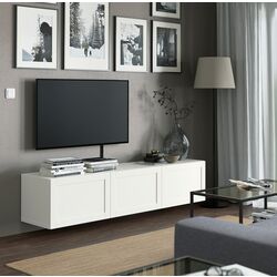Tumba pentru TV Ikea Besta/Hanviken 180x42x38 (Alb) Thumb