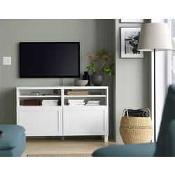 Тумба РТВ Ikea Besta/Hanviken/Stubbarp 120x42x74 (Белый)