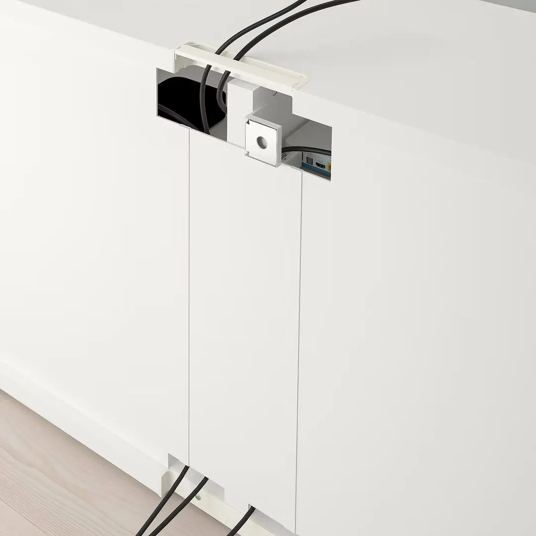 Tumba pentru TV Ikea Besta/Hanviken/Stubbarp 120x42x74 (Alb) - 5