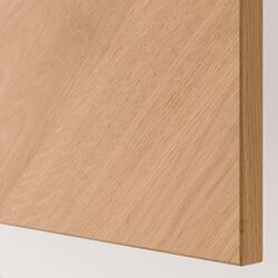Тумба РТВ Ikea Besta/Hedeviken/Stubbarp 120x42x48 (Белый/Дубовый шпон) Thumb
