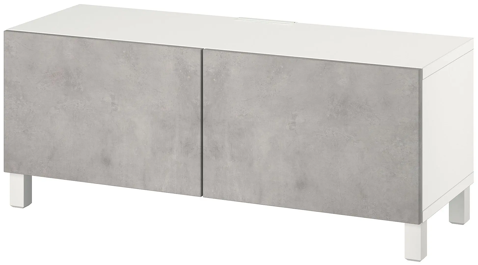 Tumba pentru TV Ikea Besta/Kallviken/Stubbarp 120x42x48 (Alb/Gri) - 2