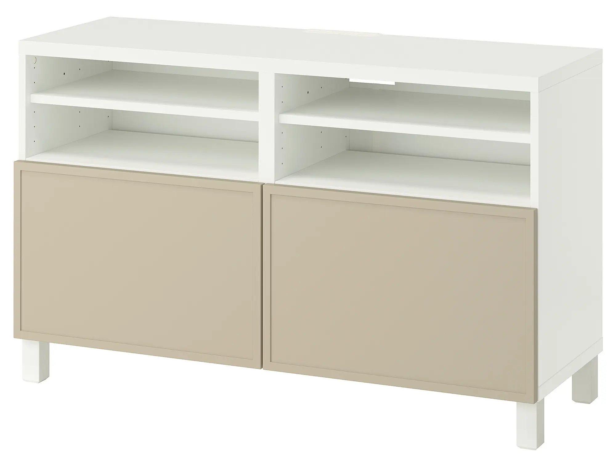 Tumba pentru TV Ikea Besta/Krukmakare 120x42x74 (Alb/Bej)