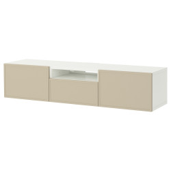 Tumba pentru TV Ikea Besta/Krukmakare deschidere apasare 180x42x39 (Alb/Bej) Thumb