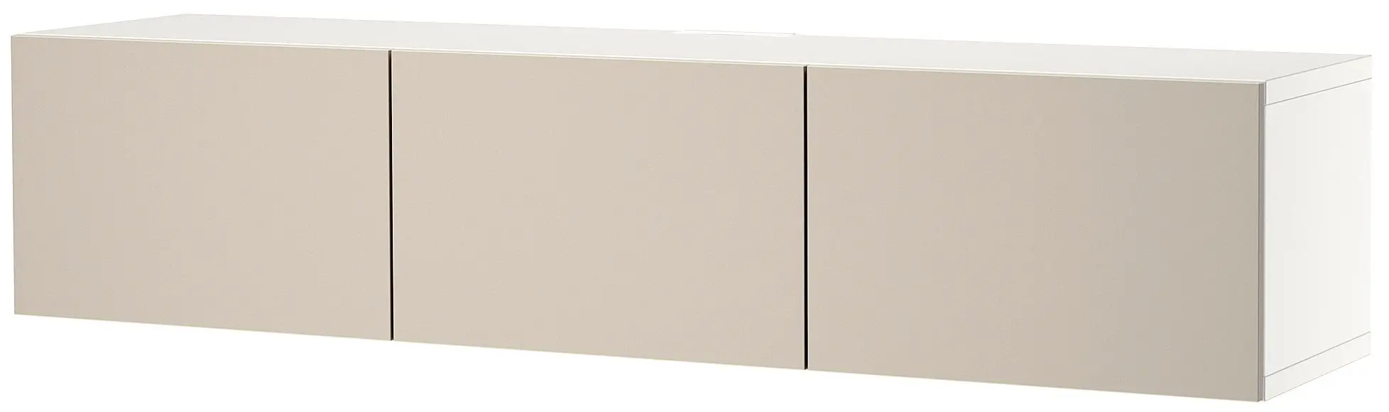 Tumba pentru TV Ikea Besta/Lappviken 180x42x38 (Alb/Gri-bej deschis) - 2
