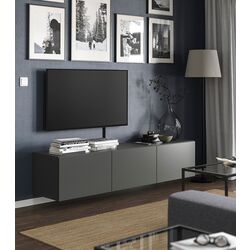 Tumba pentru TV Ikea Besta/Lappviken 180x42x38 (Gri inchis)
