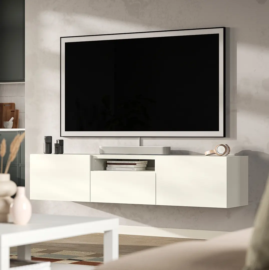 Тумба РТВ Ikea Besta/Lappviken 180x42x39 (Белый)
