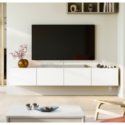 Тумба РТВ Ikea Besta/Lappviken 240x42x38 (Белый)