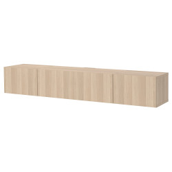 Тумба РТВ Ikea Besta/Lappviken 240x42x38 (Состаренный дуб) Thumb