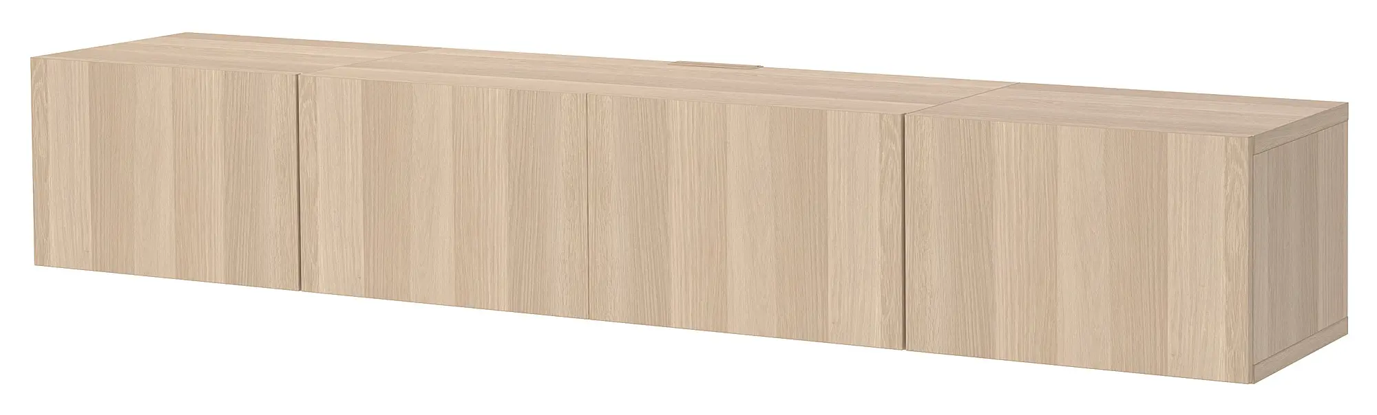 Тумба РТВ Ikea Besta/Lappviken 240x42x38 (Состаренный дуб) - 2