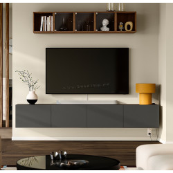 Tumba pentru TV Ikea Besta/Lappviken 240x42x38 (Gri inchis)