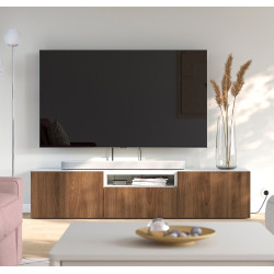 Tumba pentru TV Ikea Besta/Lappviken deschidere apasare 180x42x39 (Alb/Nuc) Thumb