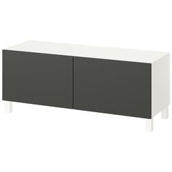Tumba TV Ikea Besta/Lappviken/Stubbarp 120x42x48 (Alb/Gri-inchis) Thumb