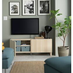 Tumba pentru TV Ikea Besta/Lappviken/Stubbarp 120x42x48 (Aspect Stejar Antichizat) Thumb