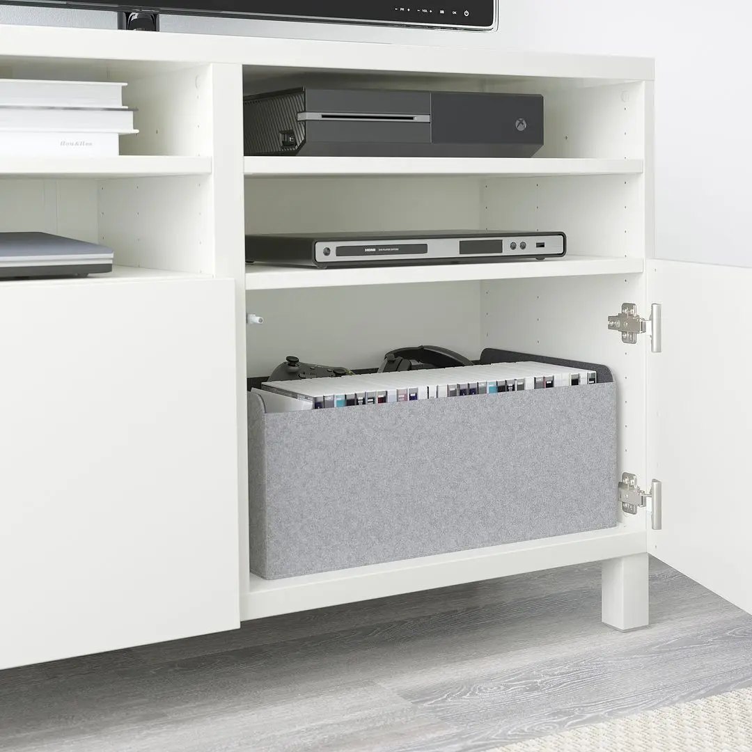 Tumba pentru TV Ikea Besta/Lappviken/Stubbarp 120x42x74 (Alb) - 7