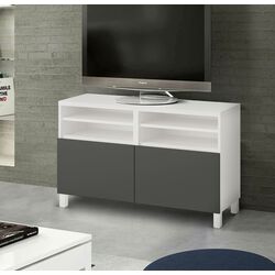 Tumba TV Ikea Besta/Lappviken/Stubbarp 120x42x74 (Alb/Gri-inchis)