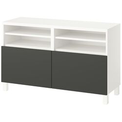 Tumba TV Ikea Besta/Lappviken/Stubbarp 120x42x74 (Alb/Gri-inchis) Thumb