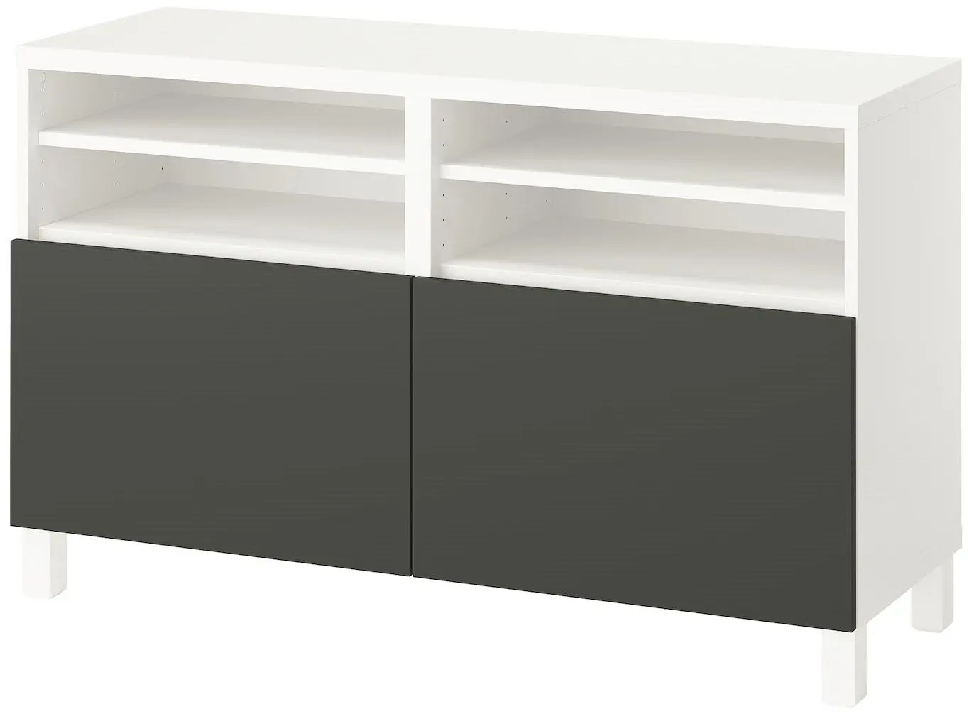 Tumba TV Ikea Besta/Lappviken/Stubbarp 120x42x74 (Alb/Gri-inchis)