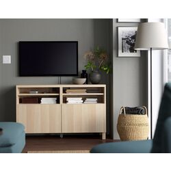 Тумба РТВ Ikea Besta/Lappviken/Stubbarp 120x42x74 (Имитация Состаренного Дуба)