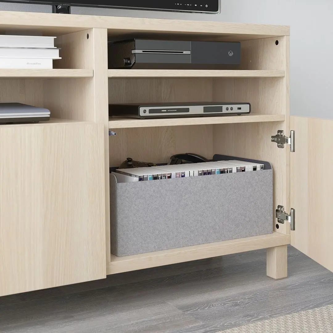 Tumba pentru TV Ikea Besta/Lappviken/Stubbarp 120x42x74 (Aspect Stejar Antichizat) - 3