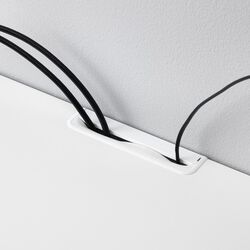 Тумба РТВ Ikea Besta/Lappviken/Stubbarp плавно-закрывающиеся петли 120x42x48 (Белый/Темно-серый) Thumb