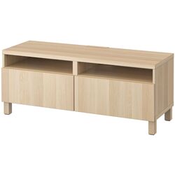 Tumba pentru TV Ikea Besta/Lappviken/Stubbarp sina sertar cu inchidere lina 120x42x48 (Aspect Stejar Antichizat) Thumb