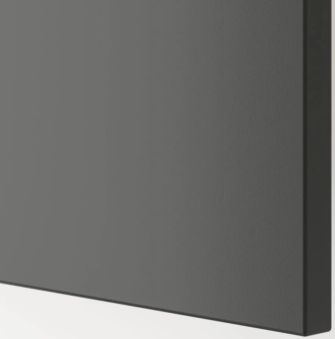 Тумба РТВ Ikea Besta/Lappviken/Stubbarp ящик с плавно-закрывающимися направляющими 120x42x48 (Темно-серый)
