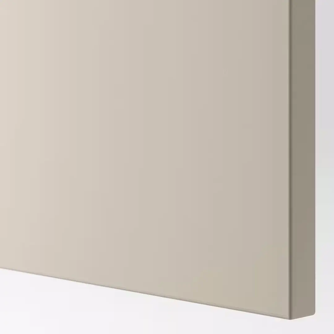 Тумба РТВ Ikea Besta/Lappviken ящик c нажимными направляющими 180x42x39 (Белый/Светлый Серый-Бежевый) - 3