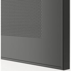 Тумба РТВ Ikea Besta/Mortviken/Vasterviken/Stubbarp плавно-закрывающимися направляющими 240x42x74 (Белый/Темно-серый) Thumb