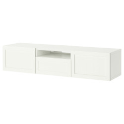 Tumba pentru TV Ikea Besta/Pipmakare deschidere apasare 180x42x39 (Alb) Thumb