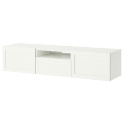 Tumba pentru TV Ikea Besta/Pipmakare inchidere lina 180x42x39 (Alb) Thumb