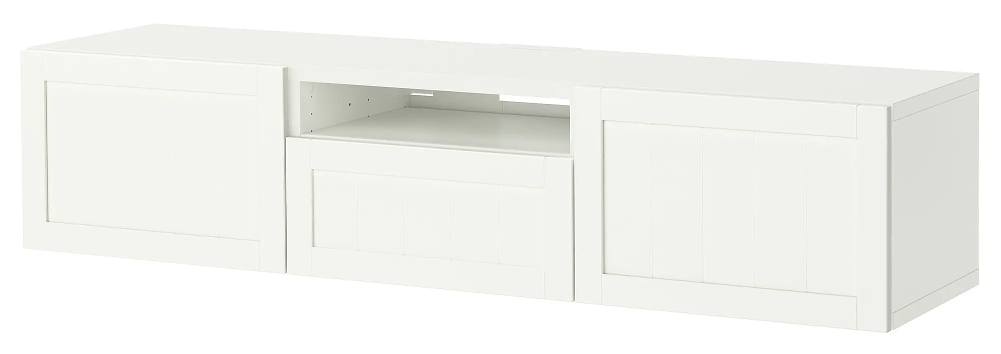 Tumba pentru TV Ikea Besta/Pipmakare inchidere lina 180x42x39 (Alb)