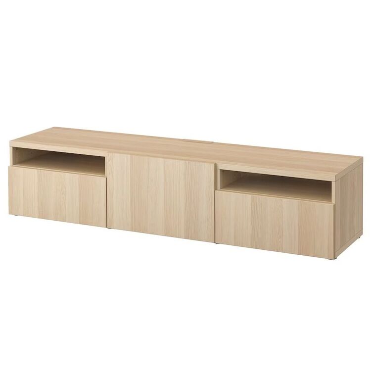 Тумба РТВ Ikea Besta плавно-закрывающиеся направляющие 180x42x39 (Под ...