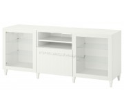 Tumba pentru TV Ikea Besta sină sertar închidere lină 180x42x74 (Alb/Sutterviken/Kabbarp Alb)