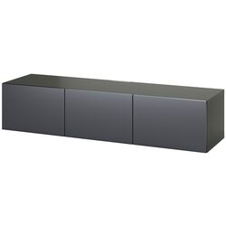 Тумба РТВ Ikea Besta/Riksviken 180x42x38 (Темно-серый/Имитация темного матового олова) Thumb