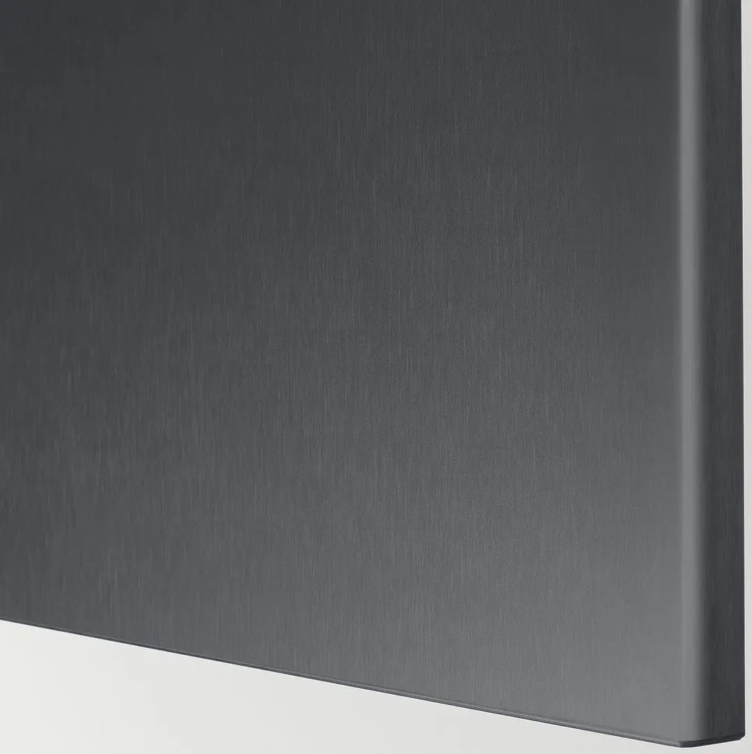 Тумба РТВ Ikea Besta/Riksviken 180x42x38 (Темно-серый/Имитация темного матового олова) - 3