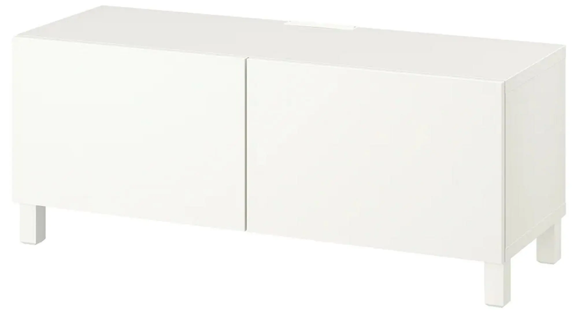 Tumba pentru TV Ikea Besta cu usi 120x42x48 (Alb/Lappviken/Stubbarp Alb)