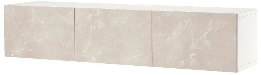 Tumba pentru TV Ikea Besta cu usi 180x42x38 (Alb/Bergsviken Bej)