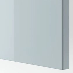 Tumba pentru TV Ikea Besta/Selsviken cu usi 180x42x38 (Alb/Gri deschis-bleu) Thumb